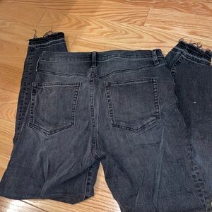 Black high waisted jeans